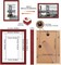 11x14 Picture Frames Solid Wood Display Pictures 9x12 or 8x10 with Mat or 11x14 Frame without Mat Poster Photo Frame Art with 2 Mats for Wall Mounting or Table Top(Red)